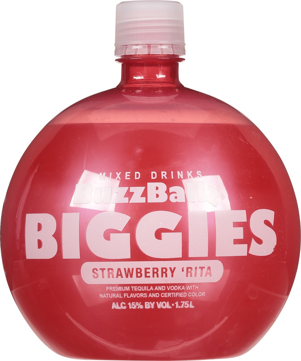 slide 4 of 9, BuzzBallz Strawberry 'Rita Mixed Drinks 1.75 l, 1.75 liter