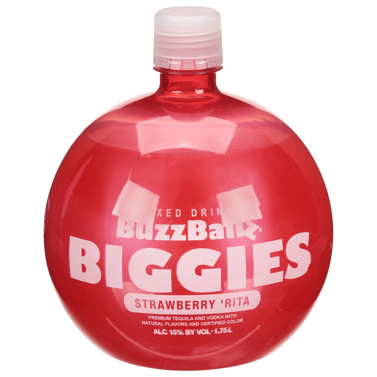 slide 1 of 9, BuzzBallz Strawberry 'Rita Mixed Drinks 1.75 l, 1.75 liter