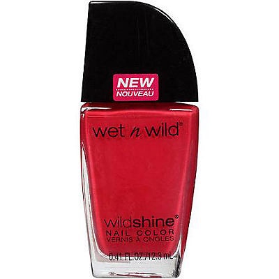 slide 1 of 1, wet n wild Wild Shine Nail Enamel- Strawberries, 0.41 oz