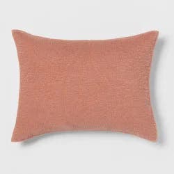 Standard Garment Washed Paisley Stitch Quilt Sham Terracotta/Bronze - Threshold™: OEKO-TEX Certified, Microfiber Construction