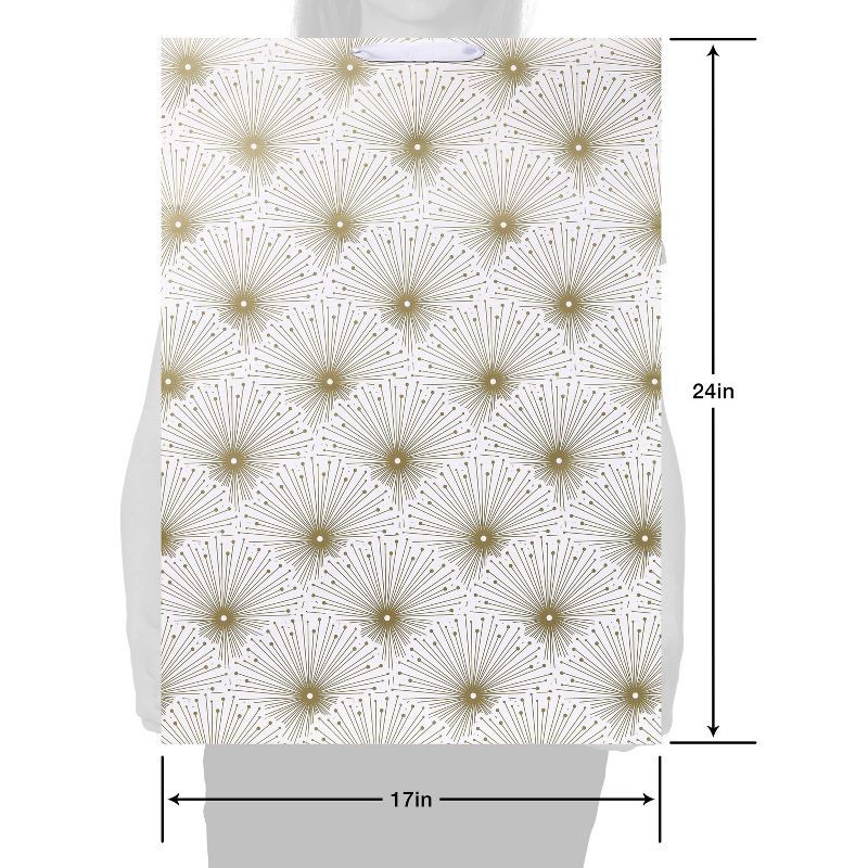 slide 4 of 4, XXLarge Foil Print Starburst Patterned Wedding Gift Bag White/Gold - Spritz™, 1 ct