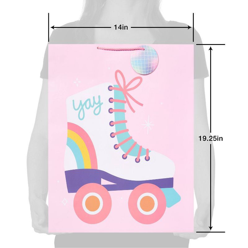 slide 4 of 4, Jumbo Roller Skate Kids' Gift Bag - Spritz™, 1 ct