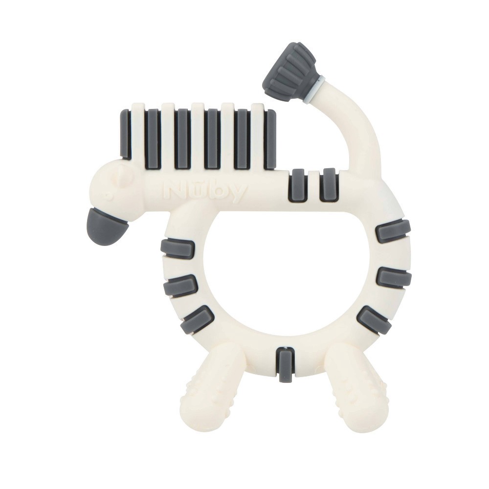 slide 6 of 7, Nuby Teether - Geonimal Zebra, 1 ct