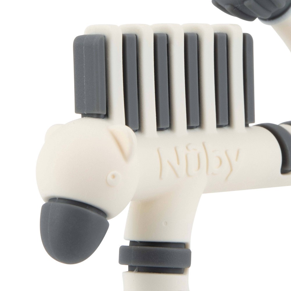 slide 2 of 7, Nuby Teether - Geonimal Zebra, 1 ct