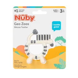 Nuby Teether - Geonimal Zebra