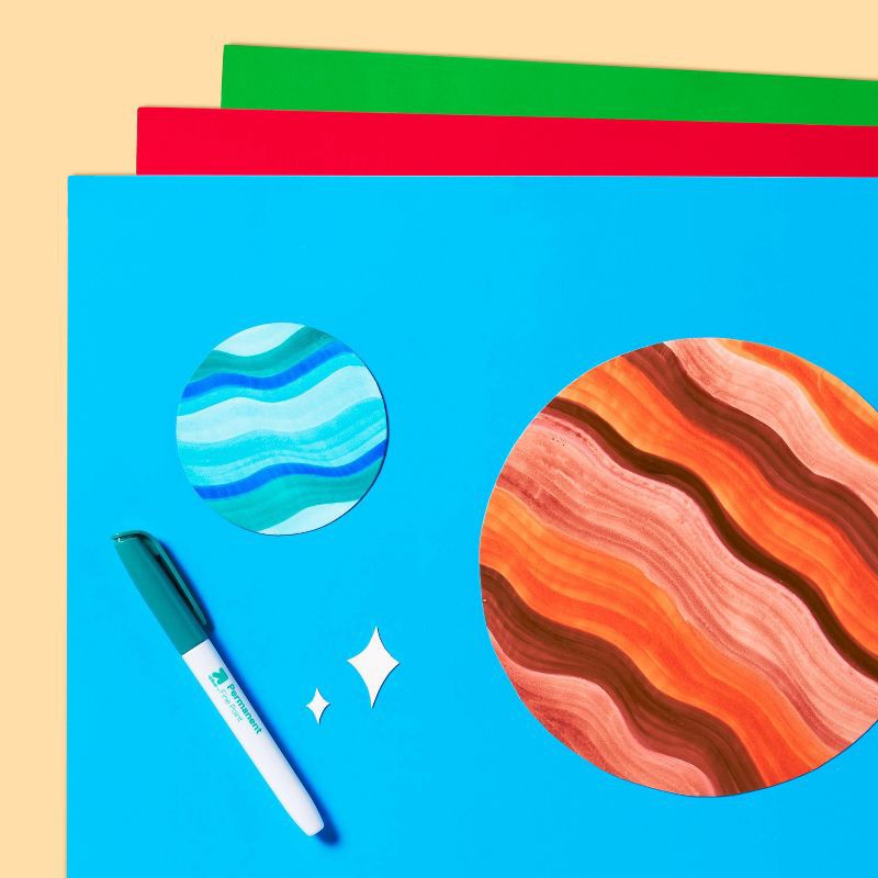 slide 2 of 3, 3pk Primary 28'' x 22'' Heavy Weight Poster Board Red/Green/Blue - up&up™, 3 ct