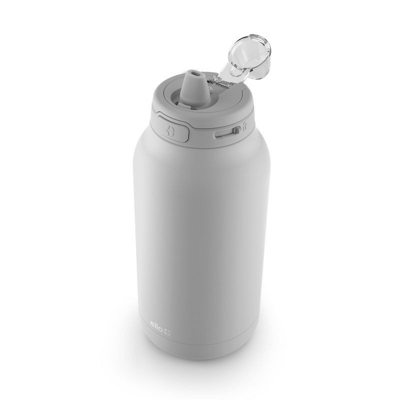 slide 3 of 8, Ello 64oz Hydra Stainless Steel 1/2 Gallon Jug - Gray: BPA-Free, Vacuum-Insulated Water Jug, Dishwasher-Safe Parts, 64 oz, 1/2 gal