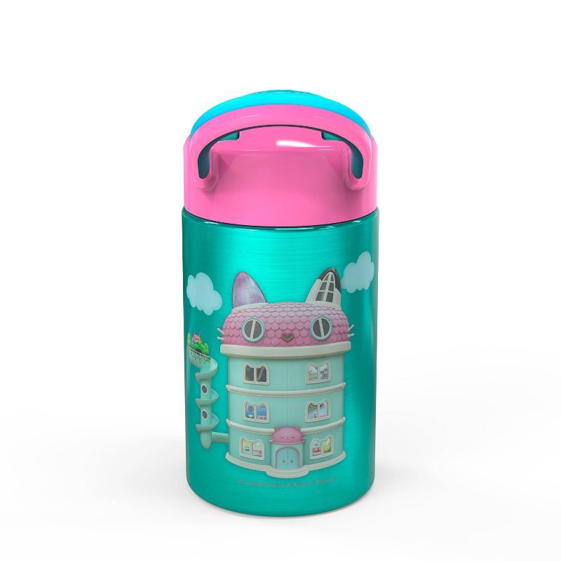 slide 3 of 7, Gabby's Dollhouse 14oz Stainless Steel Double Wall Valiant Bottle - Zak Designs, 14 oz