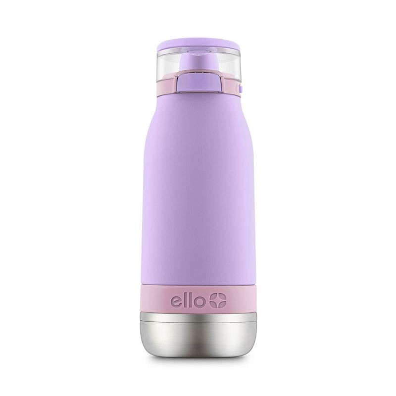 slide 1 of 5, Ello 14oz Stainless Steel Emma Kids' Water Bottle Purple, 14 oz