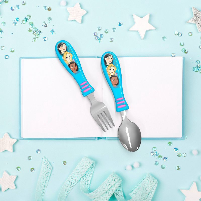 Disney Princess 2pc Stainless Steel Flatware Set - Zak Designs