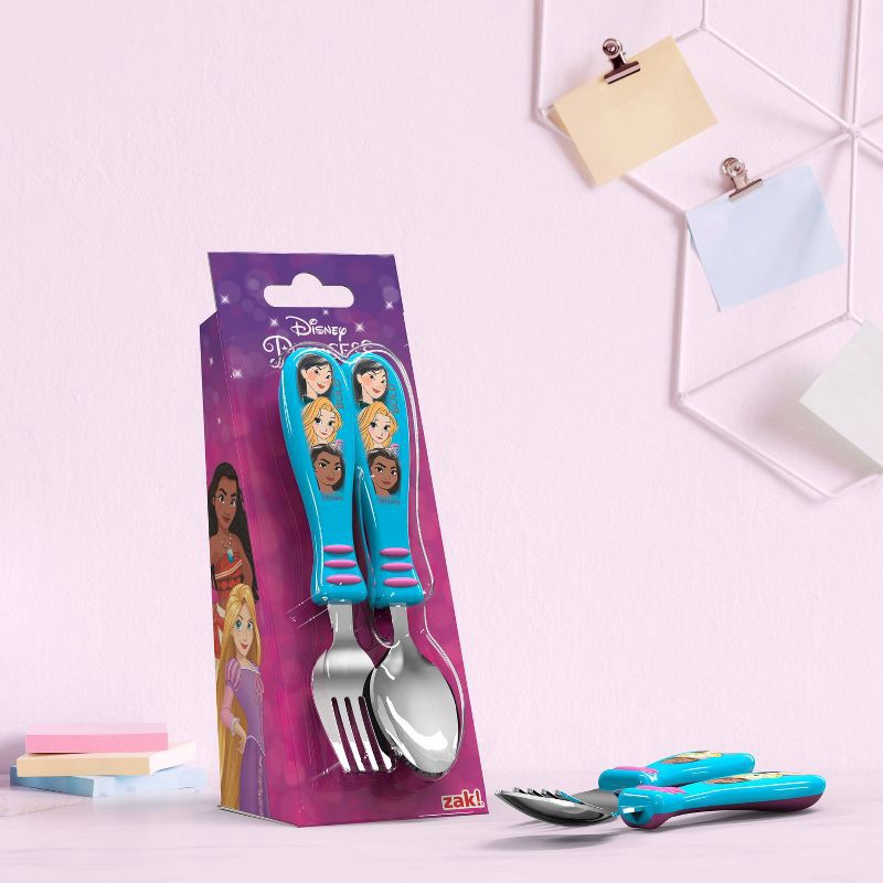 Disney Princess 2pc Stainless Steel Flatware Set - Zak Designs