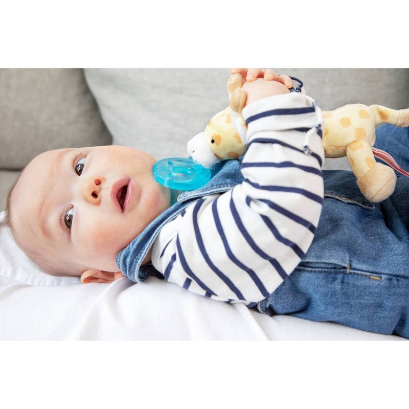 slide 2 of 9, WubbaNub Detachable Pacifier - Giraffe, 1 ct