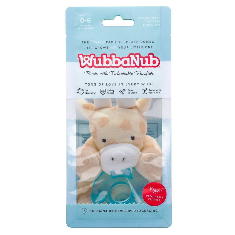 slide 7 of 9, WubbaNub Detachable Pacifier - Giraffe, 1 ct