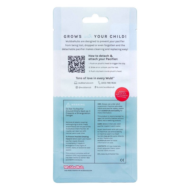 slide 8 of 9, WubbaNub Detachable Pacifier - Giraffe, 1 ct
