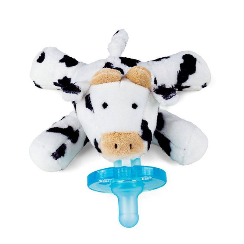 slide 3 of 8, WubbaNub Detachable Pacifier - Cow, 1 ct