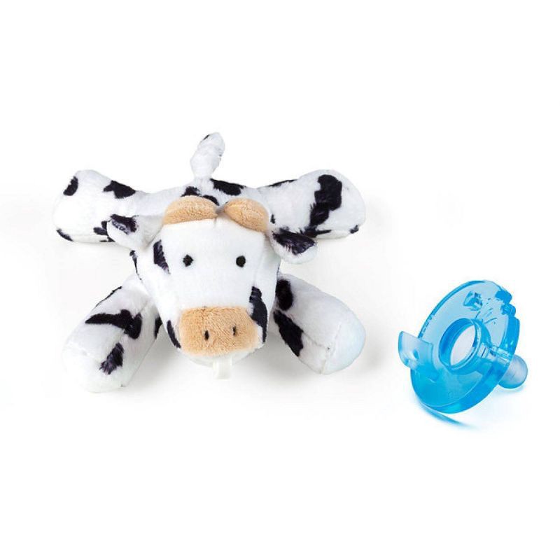 slide 1 of 8, WubbaNub Detachable Pacifier - Cow, 1 ct