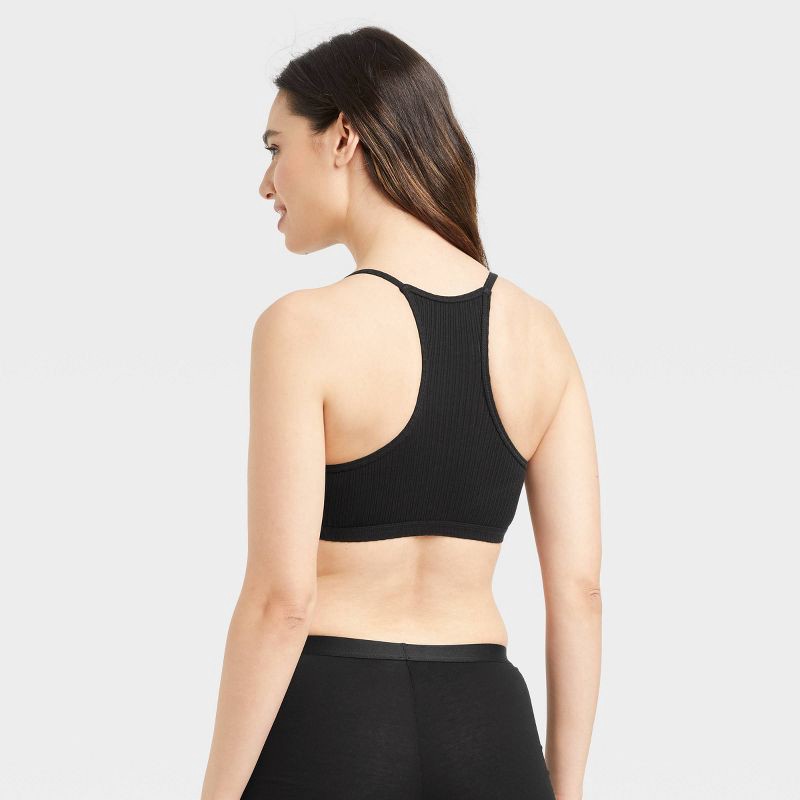slide 2 of 5, Women's Unlined Nursing Bralette - Auden™ Black S: Maternity Wireless Racerback, 1 ct