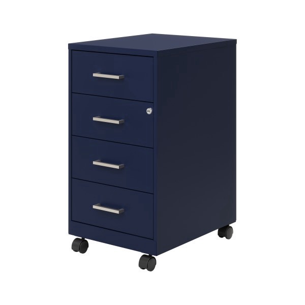 slide 2 of 6, SOHO Space Solutions Soho 18"" Deep 4 Drawer Metal Mobile Organizer, 4 Box Drawers, Locking, 1 ct
