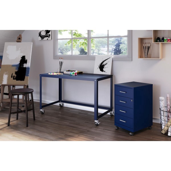 slide 3 of 6, SOHO Space Solutions Soho 18"" Deep 4 Drawer Metal Mobile Organizer, 4 Box Drawers, Locking, 1 ct