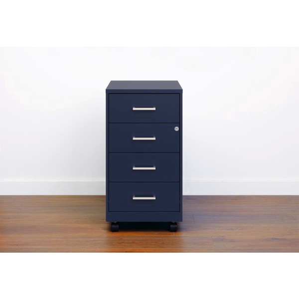 slide 6 of 6, SOHO Space Solutions Soho 18"" Deep 4 Drawer Metal Mobile Organizer, 4 Box Drawers, Locking, 1 ct