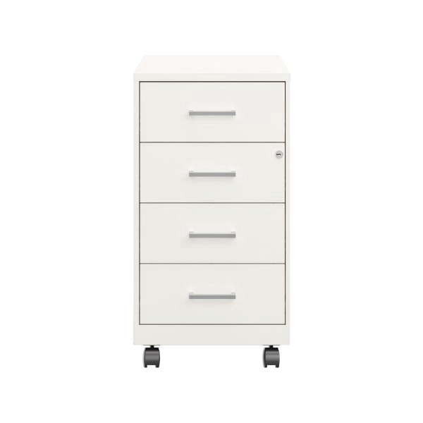 slide 2 of 8, SOHO Space Solutions Soho 18"" Deep 4 Drawer Metal Mobile Organizer, 4 Box Drawers, Locking, 1 ct