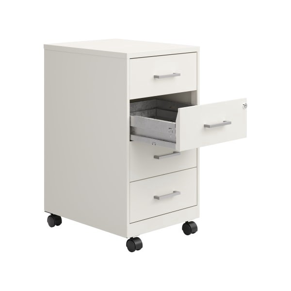 slide 3 of 8, SOHO Space Solutions Soho 18"" Deep 4 Drawer Metal Mobile Organizer, 4 Box Drawers, Locking, 1 ct