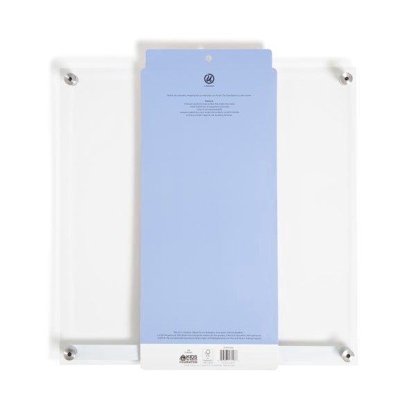 slide 6 of 7, U Brands Acrylic Dry-Erase Board With Magnetic Bulletin Bar, 16"" X 16"", Clear, 1 ct