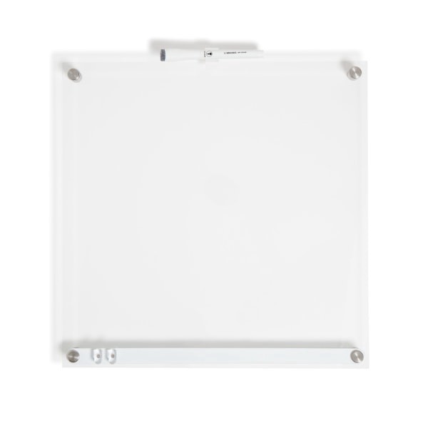 slide 1 of 7, U Brands Acrylic Dry-Erase Board With Magnetic Bulletin Bar, 16"" X 16"", Clear, 1 ct