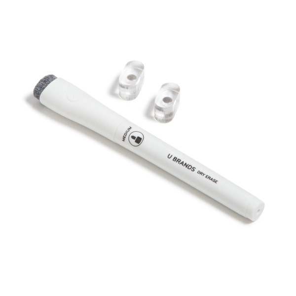 slide 4 of 7, U Brands Acrylic Dry-Erase Board With Magnetic Bulletin Bar, 16"" X 16"", Clear, 1 ct
