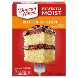 Duncan Hines Perfectly Moist Butter Golden Cake Mix, 15.25 oz