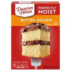 Duncan Hines Perfectly Moist Butter Golden Cake Mix, 15.25 oz