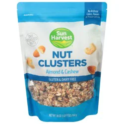 Sun Harvest Nut Clusters Cashew And Almond - 28 oz