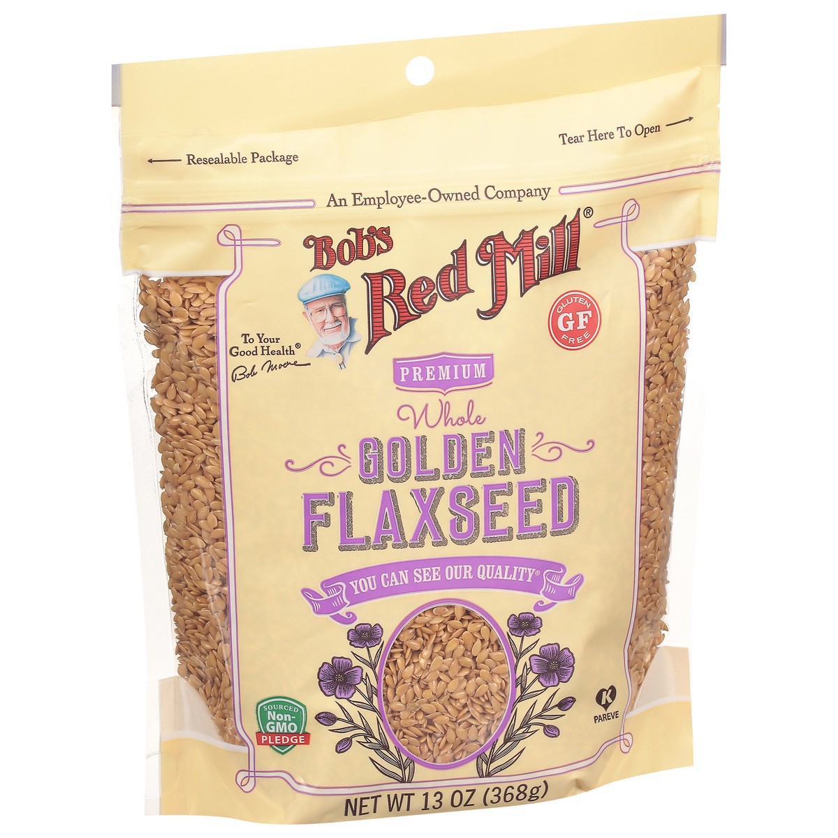 slide 2 of 9, Bob's Red Mill Golden Flax Seeds, 24 oz