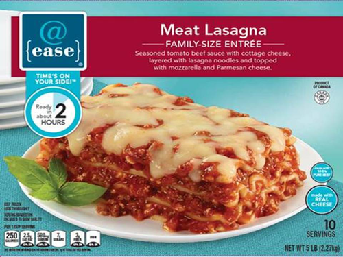 slide 1 of 1, @ease Meat Lasagna, 80 oz