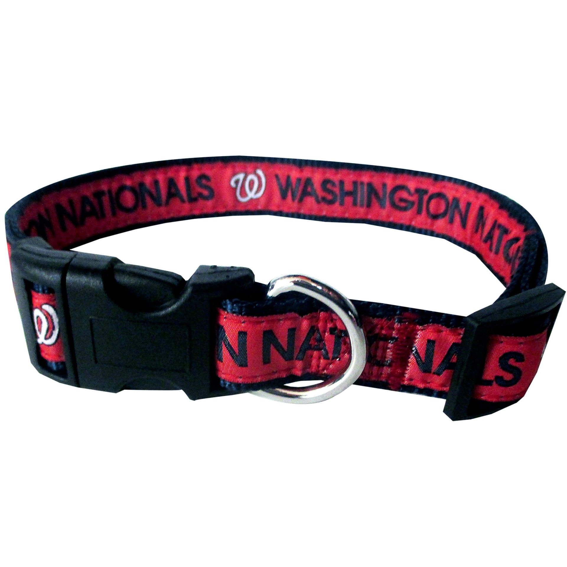 slide 1 of 1, Pets First Washington Nationals Dog Collar, MED