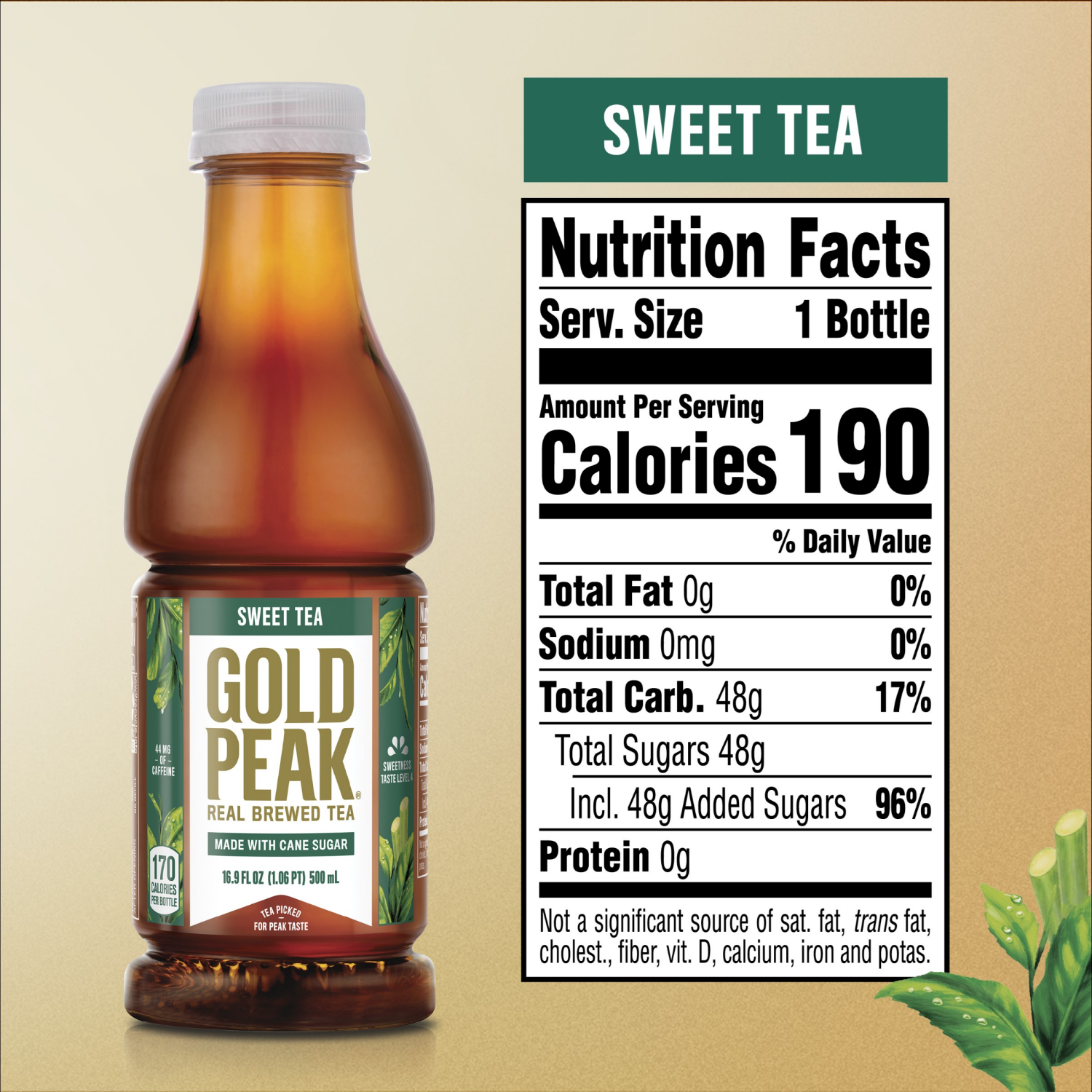 slide 3 of 4, Gold Peak Sweetened Black Tea Bottles, 16.9 fl oz, 6 Pack, 6 ct