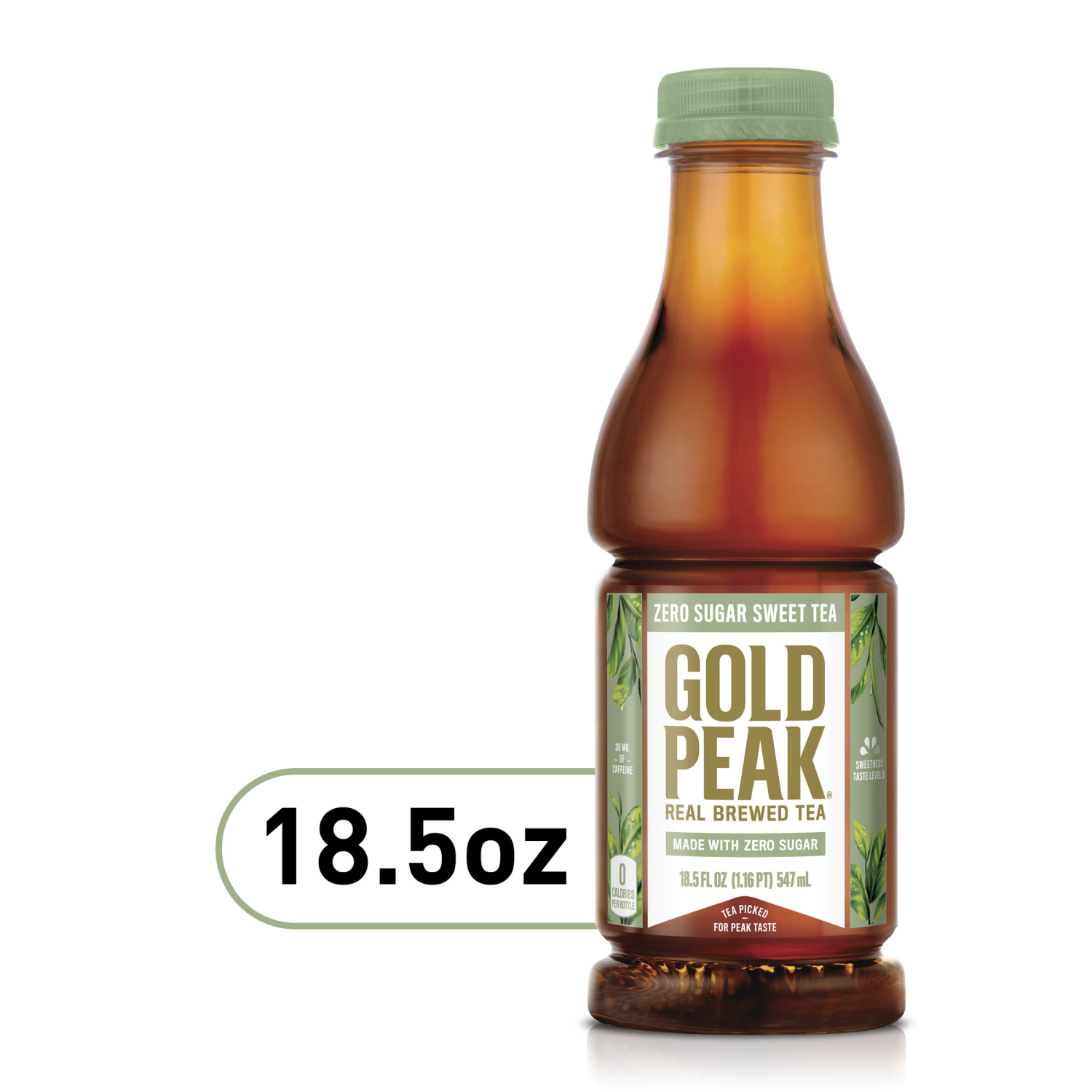 slide 1 of 5, Gold Peak Zero Sugar Diet Iced Sweet Tea Drink, 18.5 fl oz, 18.5 fl oz