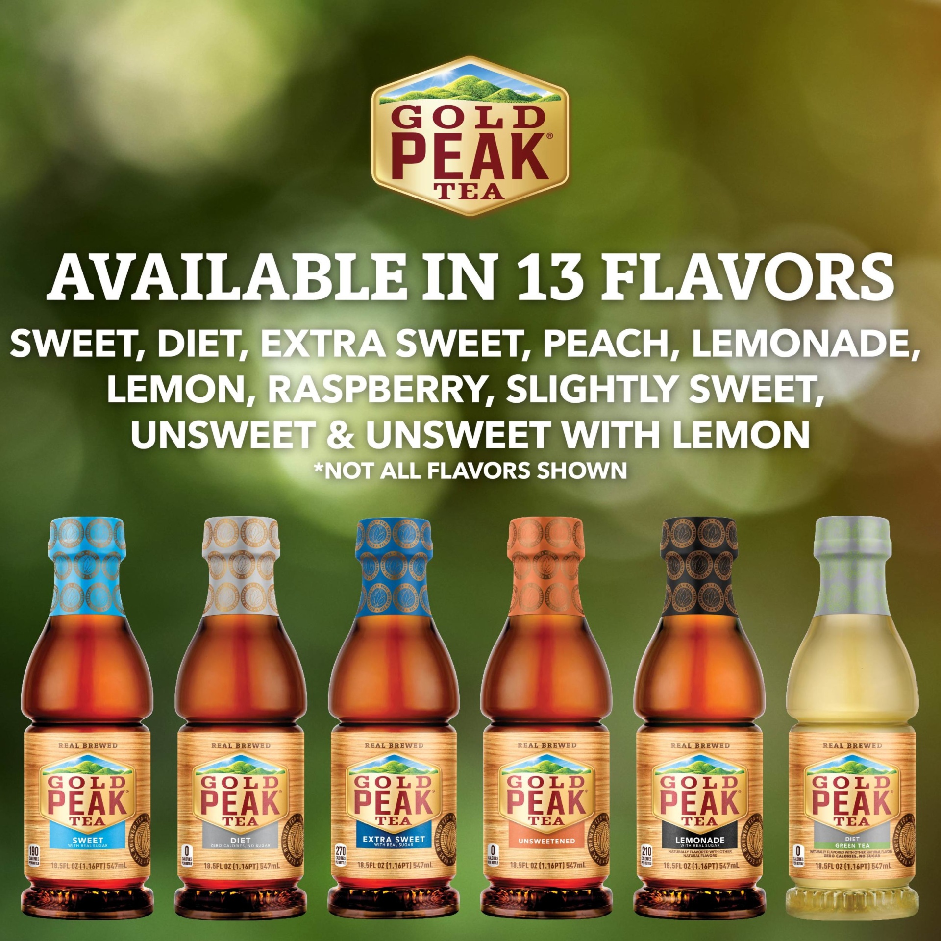 slide 5 of 10, Gold Peak Sweetened Green Tea Bottle, 18.5 fl oz, 1 ct