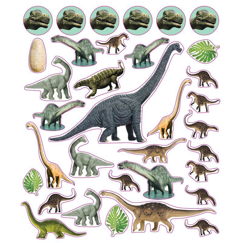 slide 2 of 2, Eyelike Stickers Dinosaurs - Workman: 400 Reusable Kids & Planner Stickers, 12 Sheets, Dinosaur Theme, 1 ct