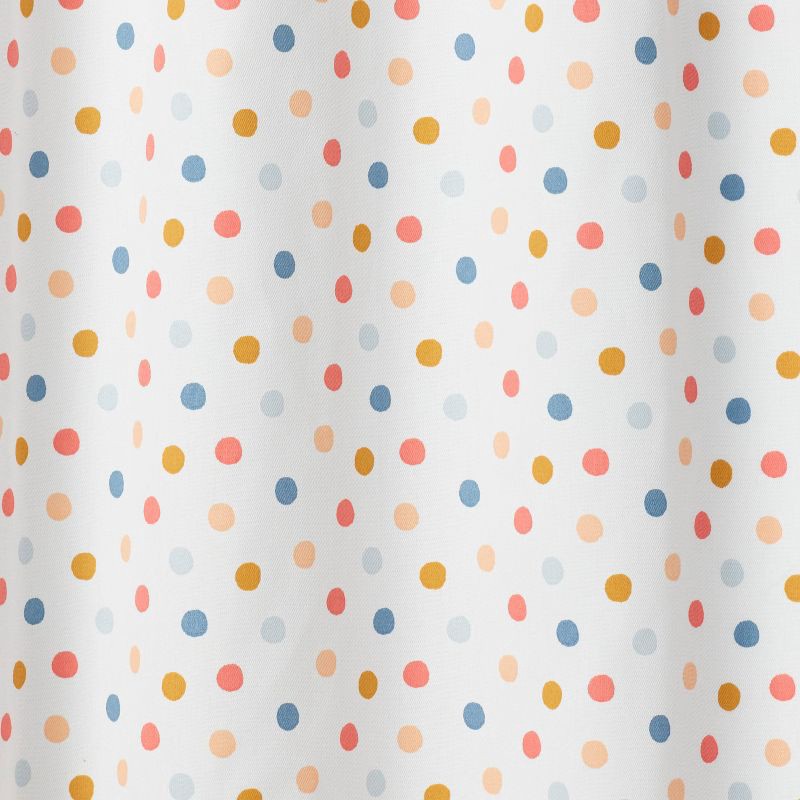 slide 3 of 5, 42"W x 84"L Dot Kids' Curtain Blackout Window Curtain Panel White - Pillowfort™, 1 ct