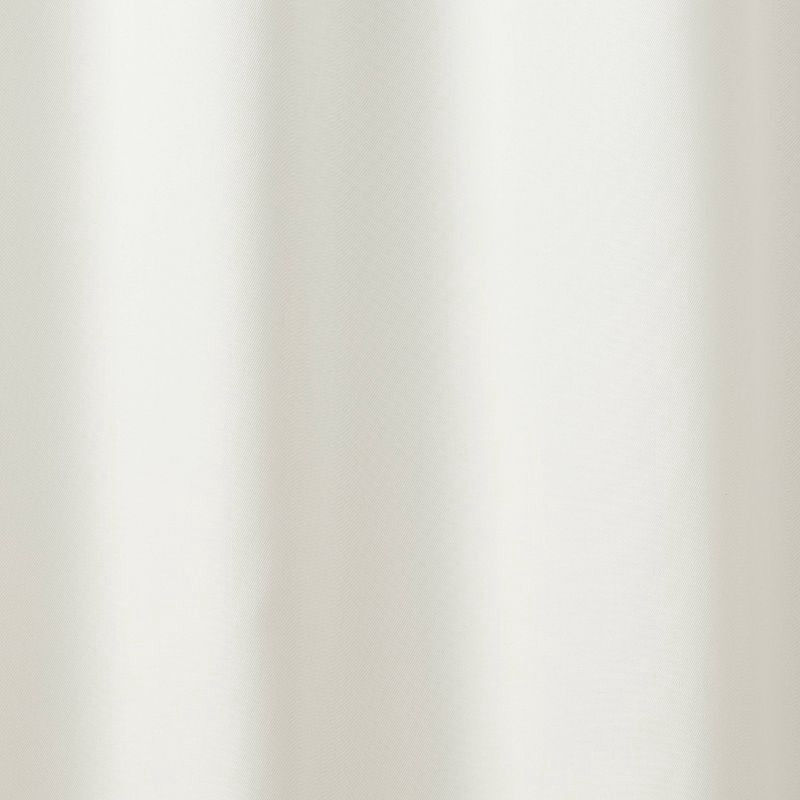 slide 3 of 5, 42"W x 84"L Tie Top Embellished Kids' Blackout Window Curtain Panel with Ties White - Pillowfort™, 1 ct