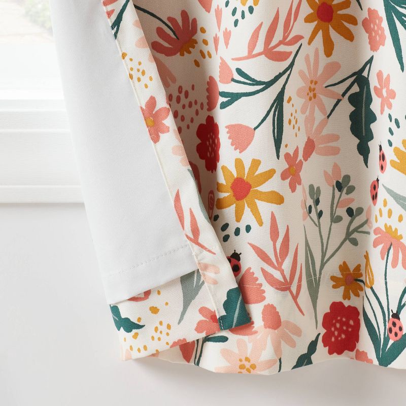 slide 4 of 5, 42"W x 84"L In the Garden Kids' Blackout Window Curtain Panel - Pillowfort™, 1 ct