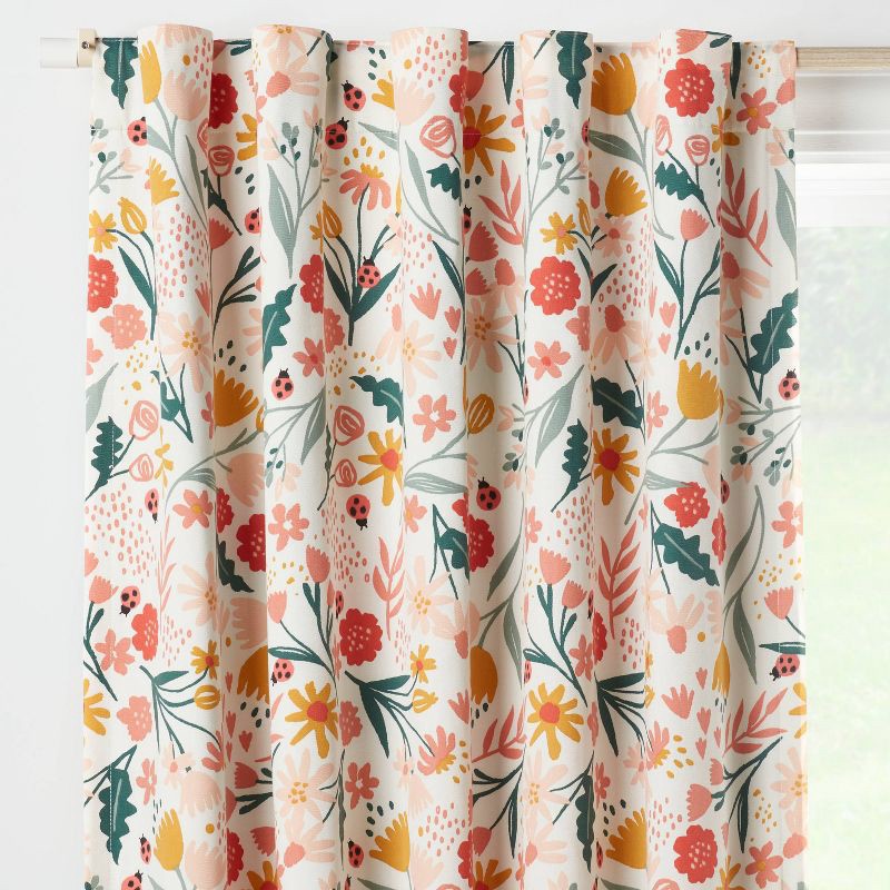 slide 1 of 5, 42"W x 84"L In the Garden Kids' Blackout Window Curtain Panel - Pillowfort™, 1 ct