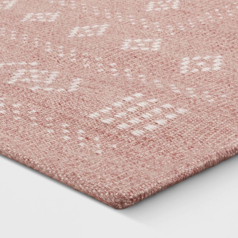slide 3 of 4, 4'x5'6" Vintage Kids' Rug Pink - Pillowfort™, 1 ct