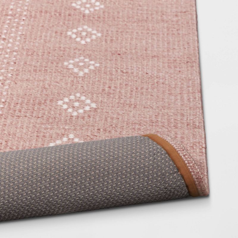slide 4 of 4, 4'x5'6" Vintage Kids' Rug Pink - Pillowfort™, 1 ct