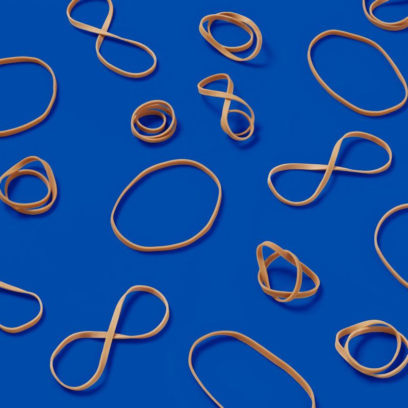 slide 2 of 5, Rubberband 300ct Size 33 3-1/2''x 1/8'' Tan - up&up™: Office Stationery, Beige, Rubber Material, Clips & Fasteners, 300 ct
