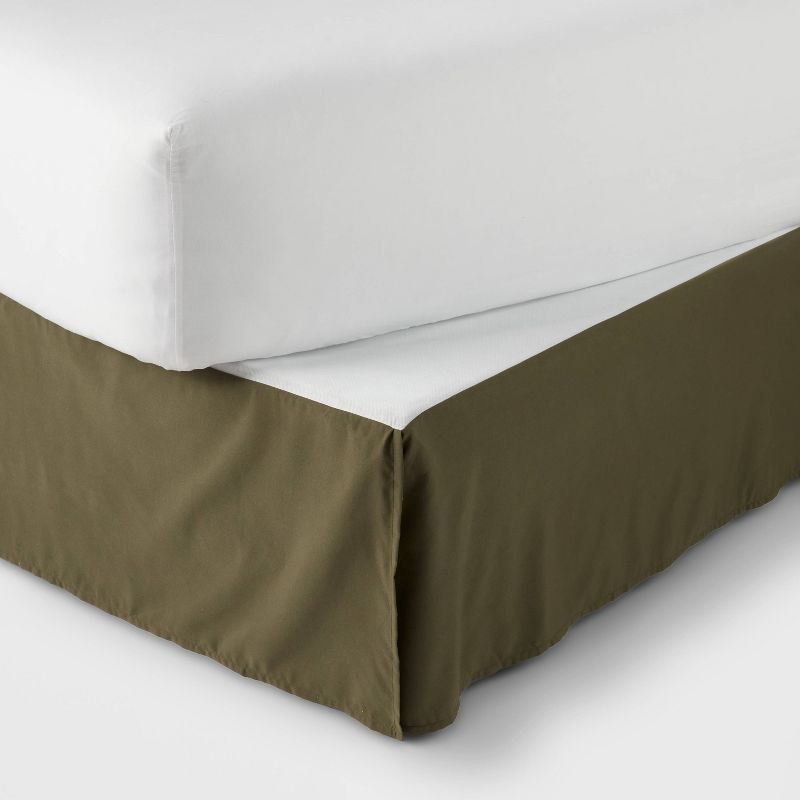 slide 5 of 10, 12pc King Micro Texture Comforter & Sheet Bedding Set Dark Green - Threshold™: Polyester, Woven, OEKO-TEX Certified, 12 ct