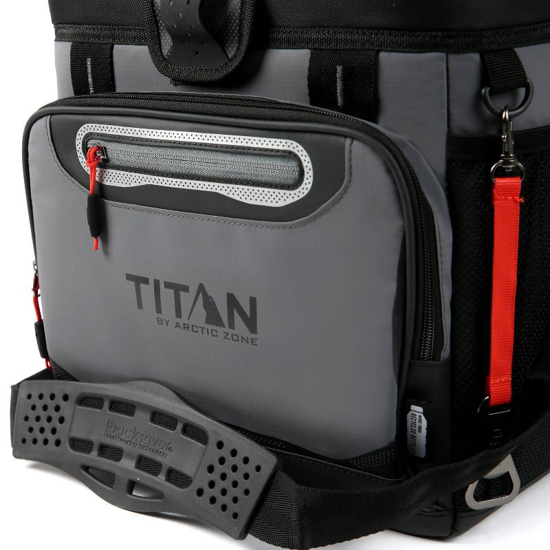 slide 5 of 16, Titan by Arctic Zone Deep Freeze 16qt Zipperless Hardbody Cooler - Sharkskin Gray, 16 qt