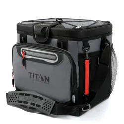 Titan by Arctic Zone Deep Freeze 24 Cans/16 qt Zipperless Hardbody Cooler - Sharkskin Gray