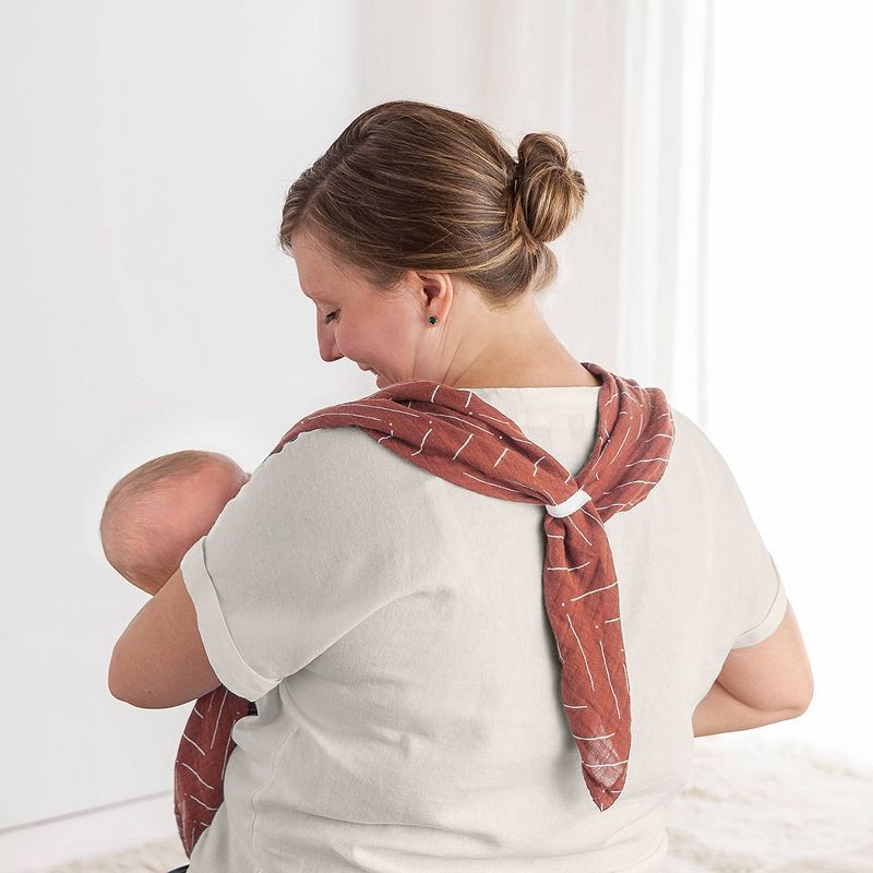 slide 2 of 7, Itzy Ritzy Muslin Breastfeeding Boss Nursing Cover - Rust, 1 ct